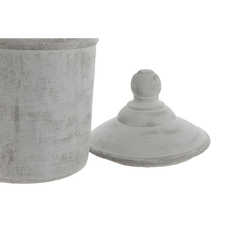 Vase Home ESPRIT Gr Cement Orientalsk 19 x 19 x 31 cm #2
