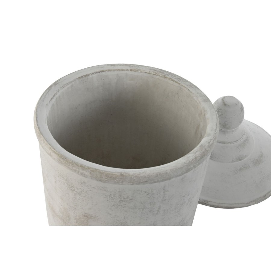 Vase Home ESPRIT Gr Cement Orientalsk 19 x 19 x 31 cm #3