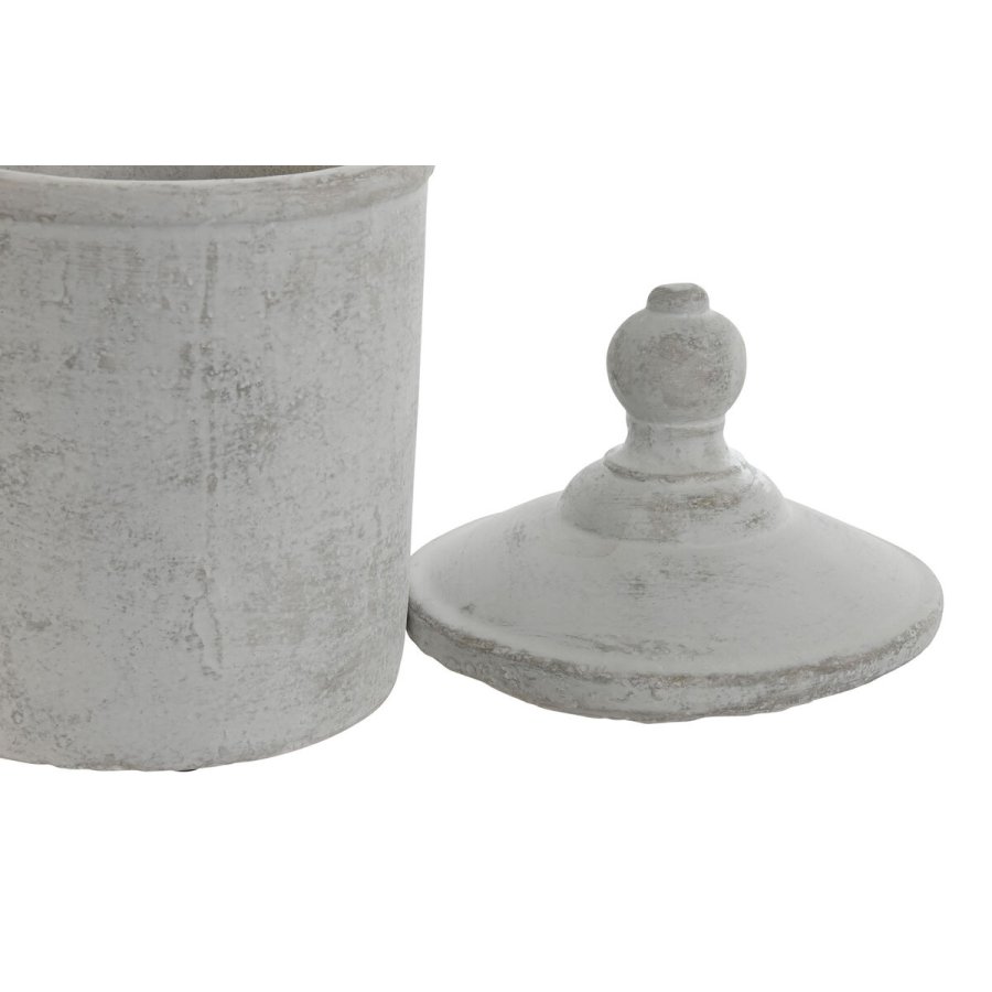 Vase Home ESPRIT Gr Cement Orientalsk 15 x 15 x 25 cm #2