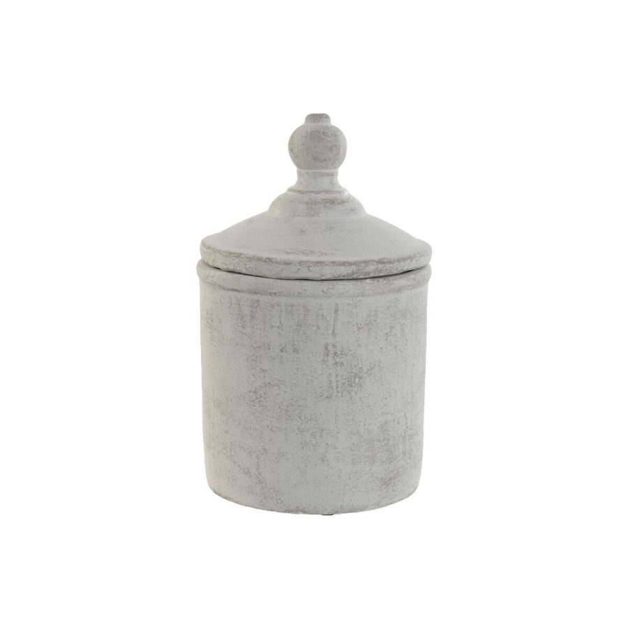 Vase Home ESPRIT Gr Cement Orientalsk 15 x 15 x 25 cm #1