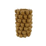 Vase Home ESPRIT Gul Sennep Keramik Stentj Tropisk 25 x 25 x 38 cm #1