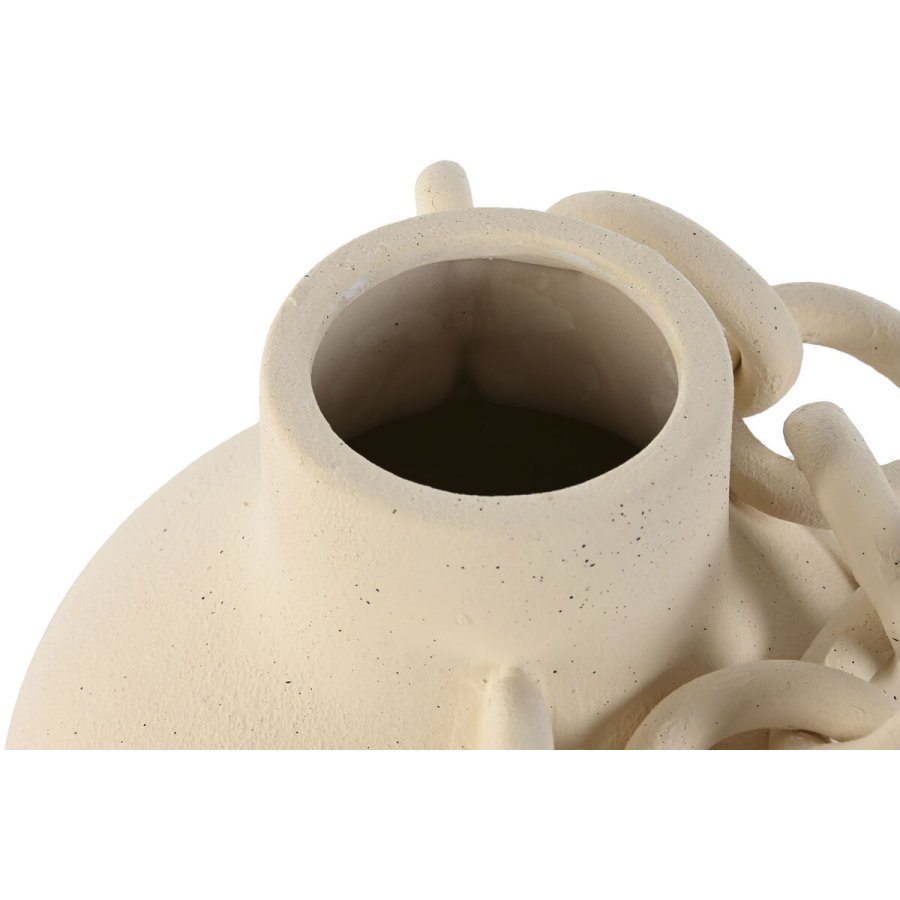 Vase Home ESPRIT Hvid Keramik Stentj Moderne 22 x 22 x 22 cm #3