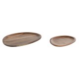 plade Home ESPRIT Natur Akacie 26 x 18 x 1,6 cm #1