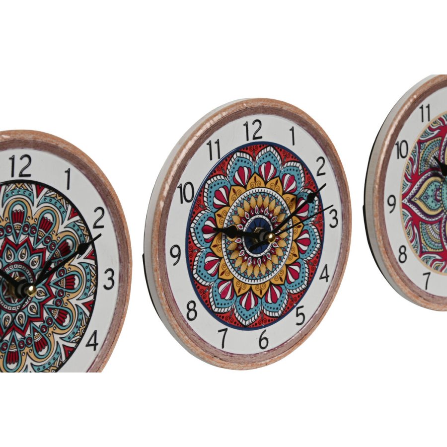 Namizna ura Home ESPRIT Keramik Mandala 16 x 1 x 16 cm #5