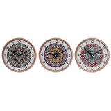 Namizna ura Home ESPRIT Keramik Mandala 16 x 1 x 16 cm #1