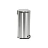 Papirkurv med pedal Home ESPRIT Slvfarvet Rustfrit stl polypropylen 30 L #25