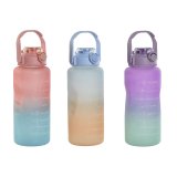 Vandflaske Home ESPRIT Bl Pink Turkisbl Syren polypropylen PET 2 L (3 enheder) #1