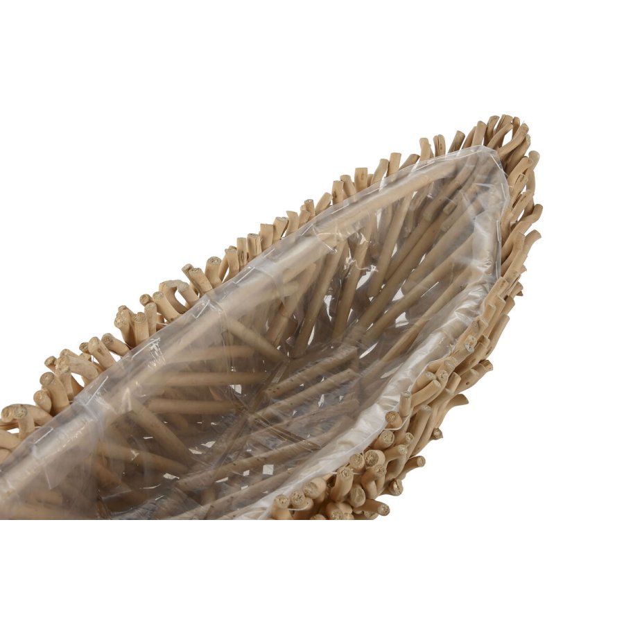 Borddekoration Home ESPRIT Hvid Lys brun Tr 86 x 25 x 17 cm #2