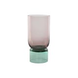 Vase Home ESPRIT To-farvet Krystal 15 x 15 x 32 cm #1