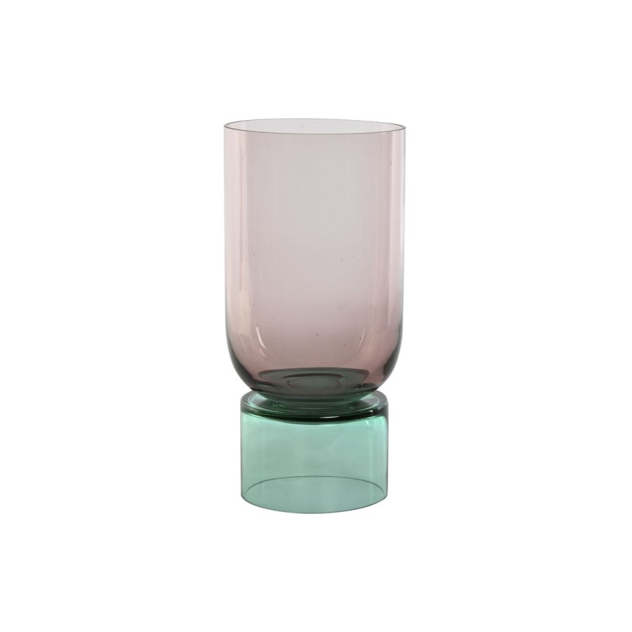 Vase Home ESPRIT To-farvet Krystal 15 x 15 x 32 cm #1