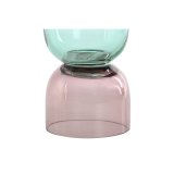 Vase Home ESPRIT To-farvet Krystal 10 x 10 x 21 cm #3