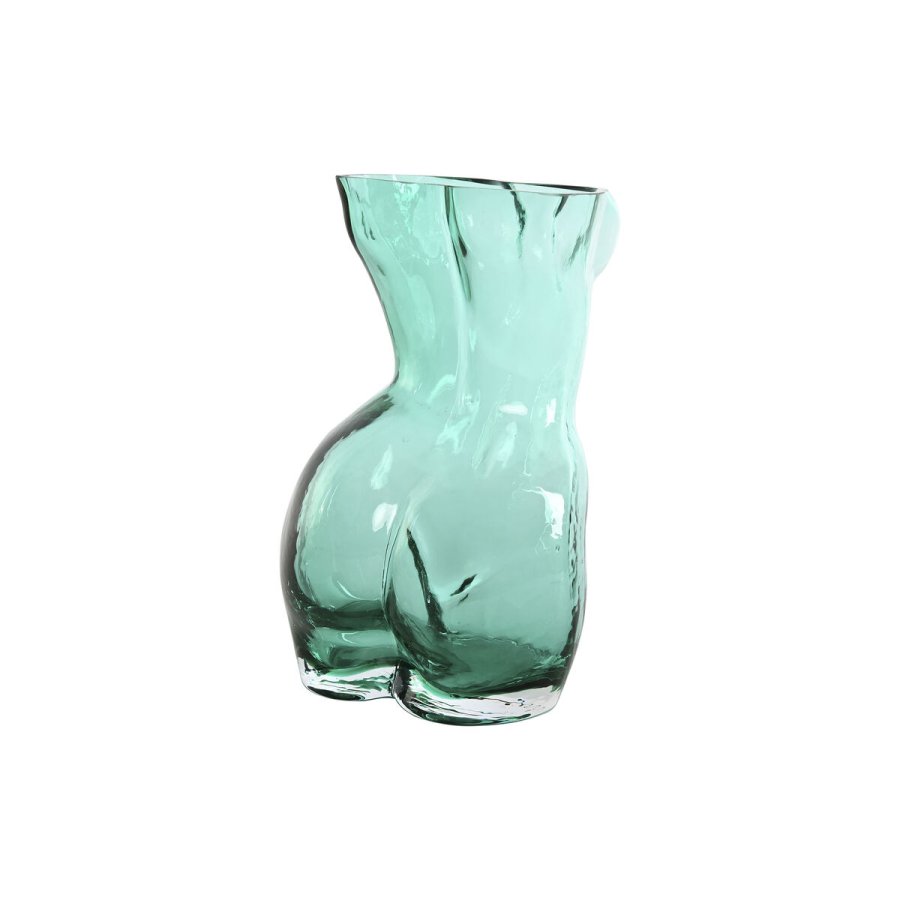 Vase Home ESPRIT Bl Grn Krystal 18 x 17 x 28 cm (2 enheder) #4