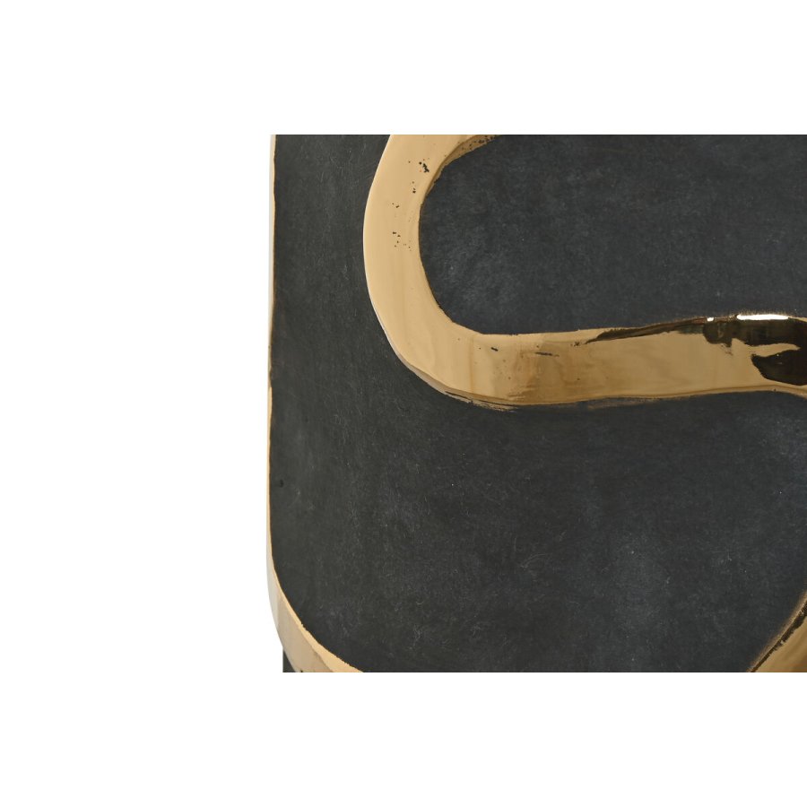 Vase Home ESPRIT Gr Gylden Stentj Abstrakt Moderne 19 x 19 x 45 cm #3