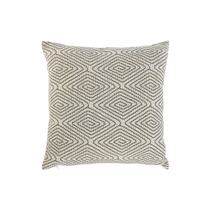 Pude Home ESPRIT Hvid Grn Cottage 45 x 45 cm #1