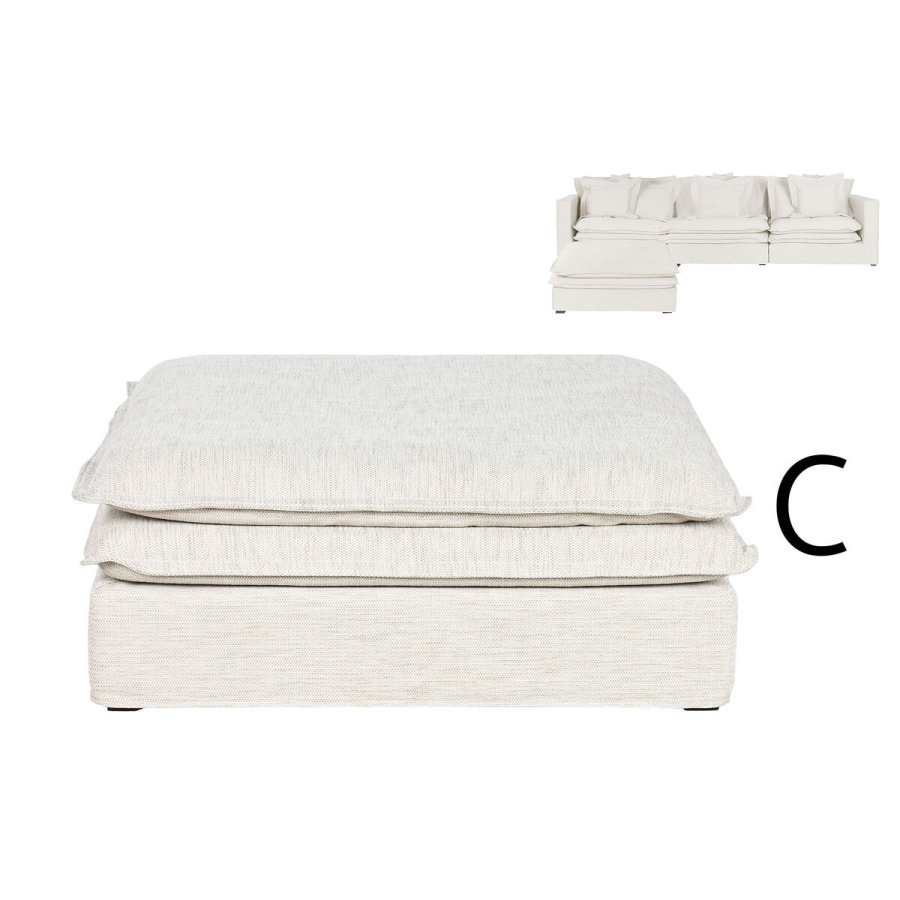 Sofamodul Home ESPRIT Beige 110 X 110 X 48 CM #2