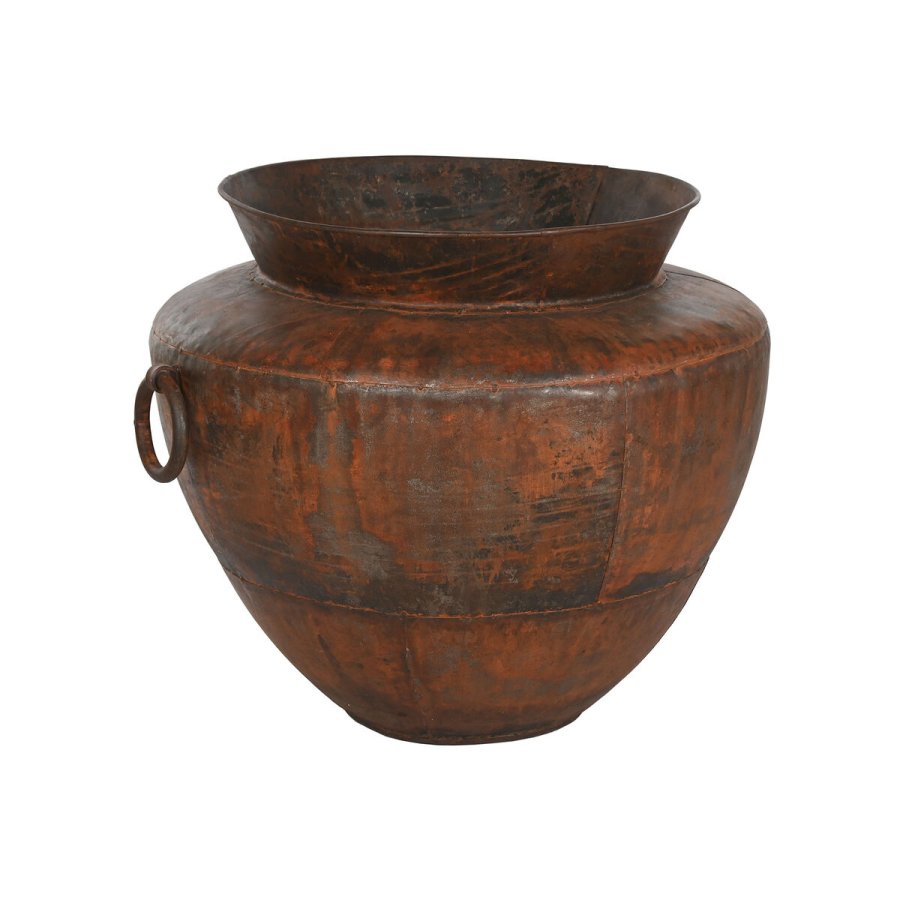 Vase Home ESPRIT M�rkebrun Jern 80 x 80 x 67 cm #1