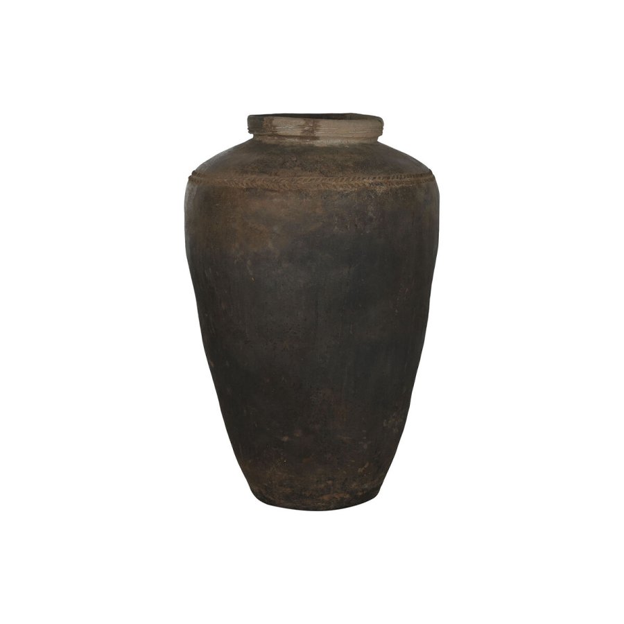 Vase Home ESPRIT Brun Keramik Terrakotta Enkel 80 X 80 X 130 CM #1