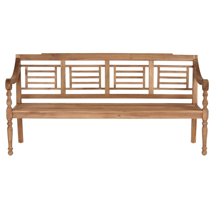B�nk Home ESPRIT Natur Teak Kobberstik 200 x 65 x 101 cm #2