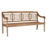 B�nk Home ESPRIT Natur Teak Kobberstik 200 x 65 x 101 cm #1