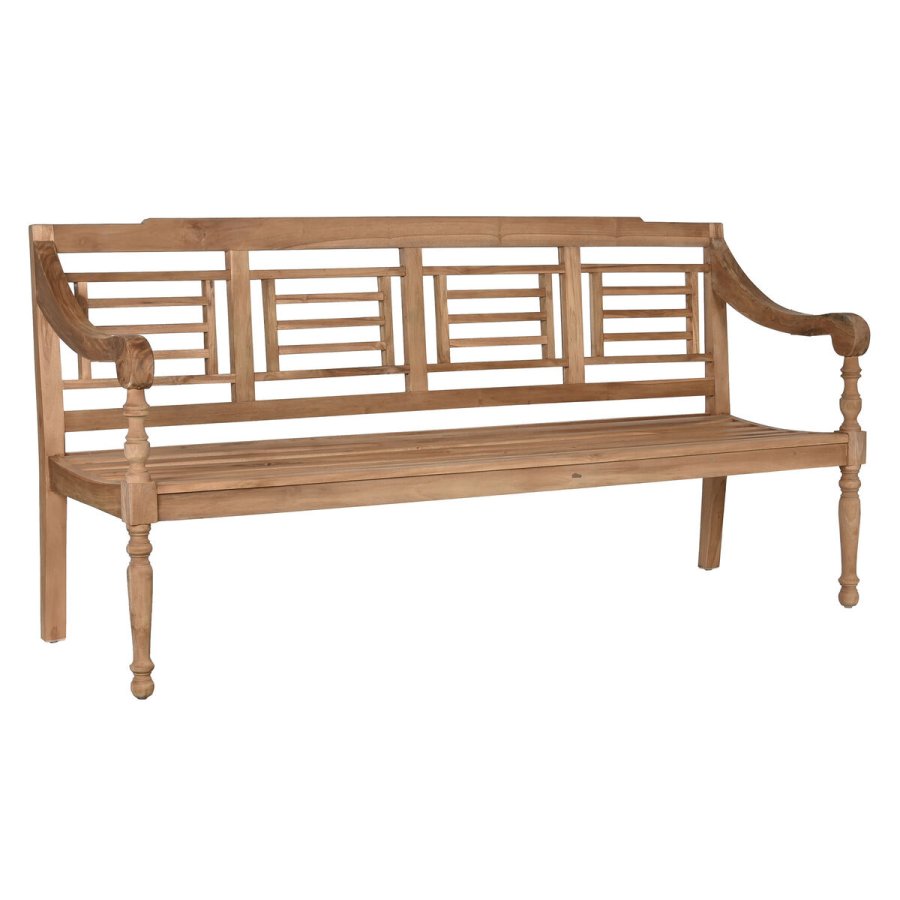 B�nk Home ESPRIT Natur Teak Kobberstik 200 x 65 x 101 cm #1
