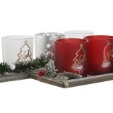 Julelys Holder Home ESPRIT Hvid Rd 40 X 9 X 13,5 cm (5 Dele) (2 enheder) #13