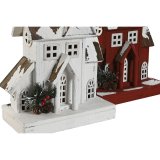 Julepynt Home ESPRIT Hvid Rd 26 x 14 x 32 cm (2 enheder) #5