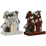 Julepynt Home ESPRIT Hvid Rd 26 x 14 x 32 cm (2 enheder) #1