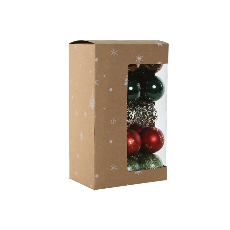Julekugler Home ESPRIT Multifarvet PVC 18 x 12 x 30 cm (30 Dele) #1