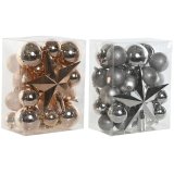 Julekugler Home ESPRIT Gylden PVC 20 x 13 x 26 cm (2 enheder) #1