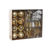 Julekugler Home ESPRIT Gylden Polyetylen 28 x 6 x 24 cm (55 Dele) #1