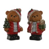 Julepynt Home ESPRIT Brun R�d Bj�rn (2 enheder) #4