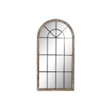 Vgspejl Home ESPRIT Hvid Brun Sort Vindue 86 x 3,5 x 168 cm #1
