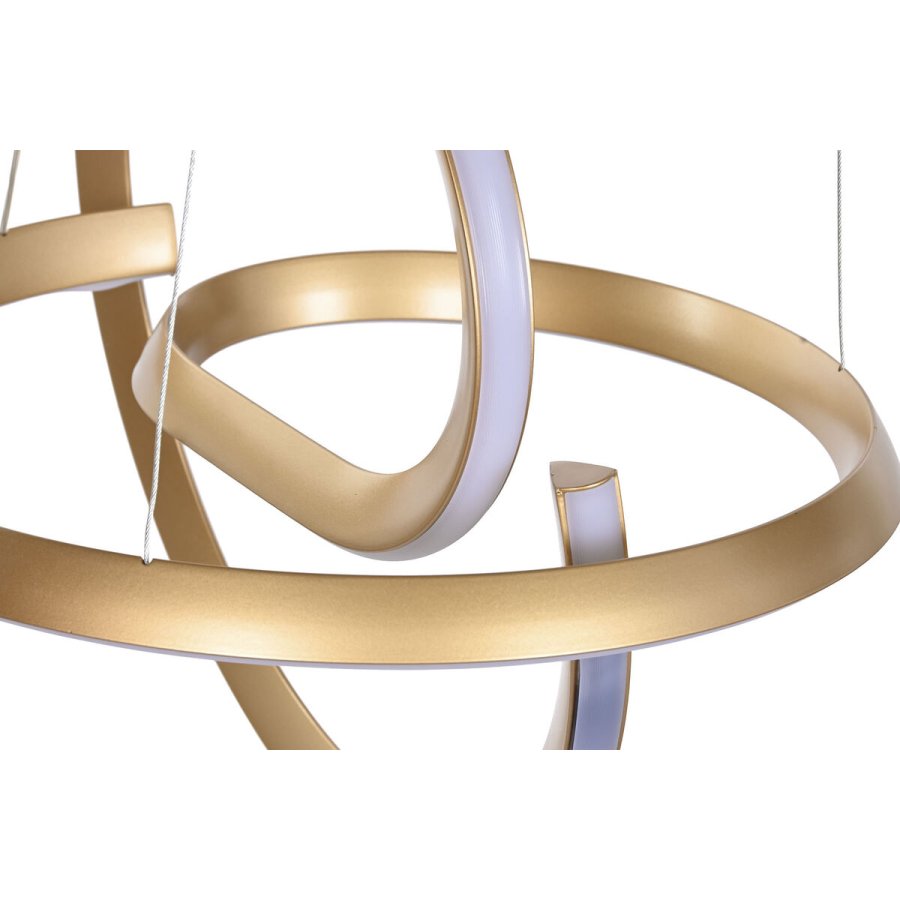 Loftslampe Home ESPRIT Hvid Gylden Silikone Aluminium 55 W 40 x 40 x 42 cm #3