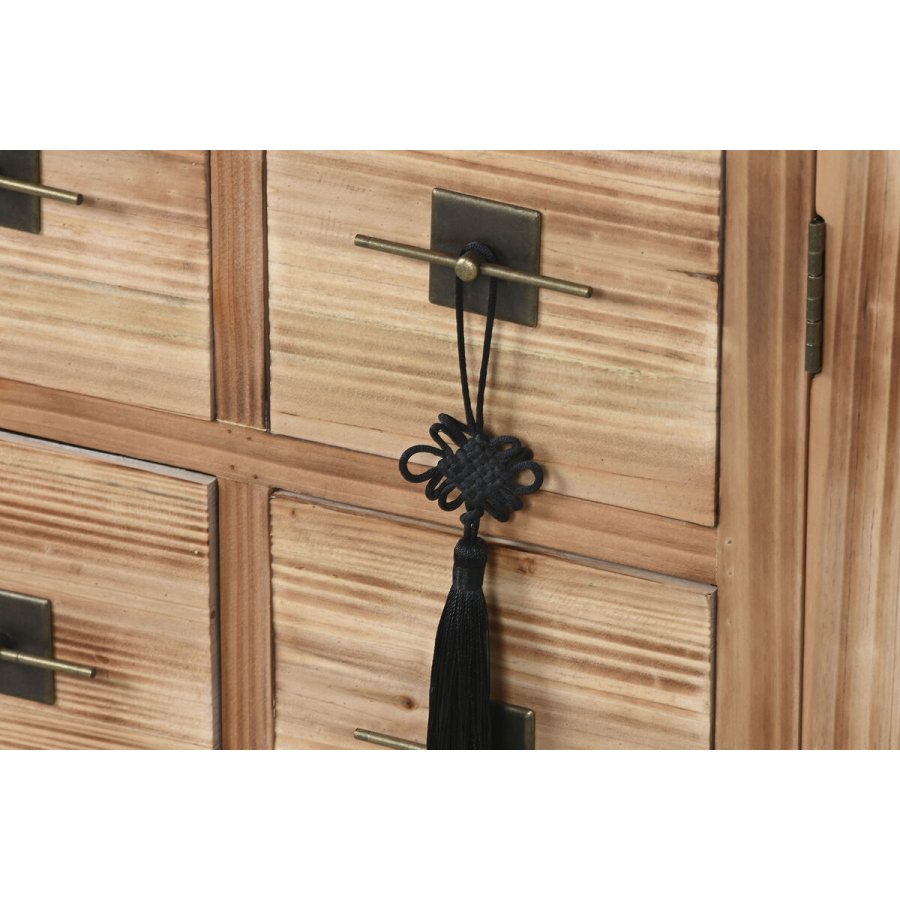 mbler Home ESPRIT Sort Natur Gran Tr MDF 130 x 24 x 51 cm #6