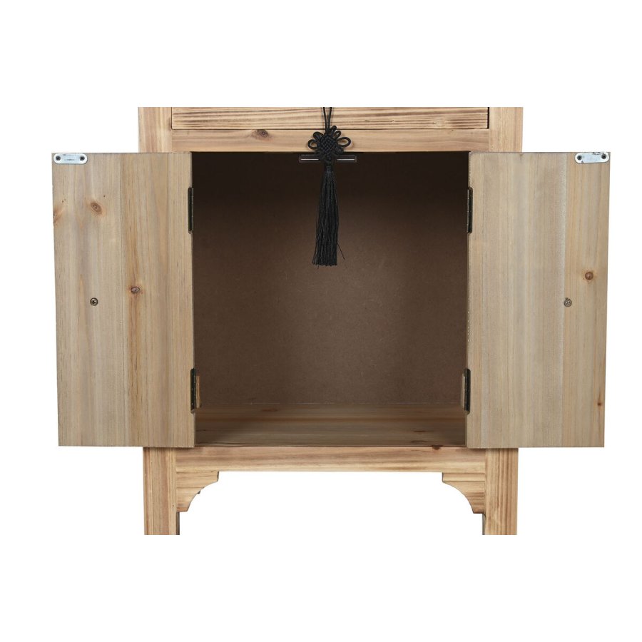 Natbord Home ESPRIT Sort Natur Gran Tr MDF 45 x 34 x 66 cm #9