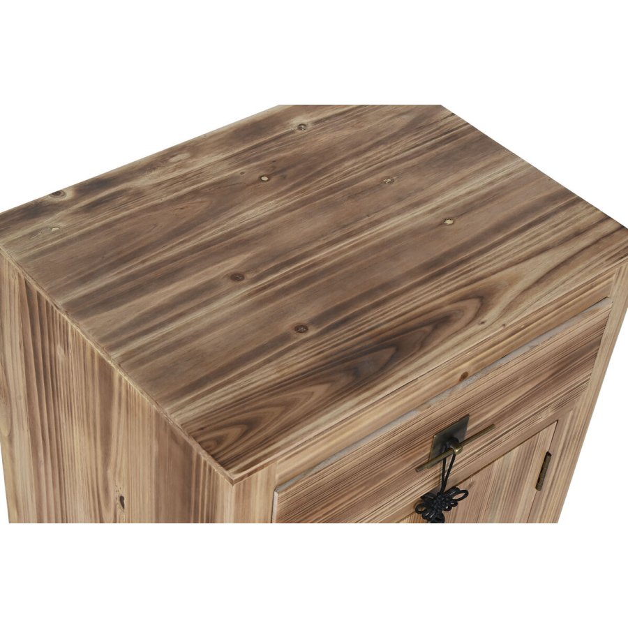 Natbord Home ESPRIT Sort Natur Gran Tr MDF 45 x 34 x 66 cm #17