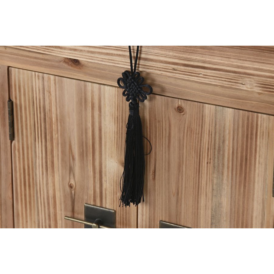 Natbord Home ESPRIT Sort Natur Gran Tr MDF 45 x 34 x 66 cm #21