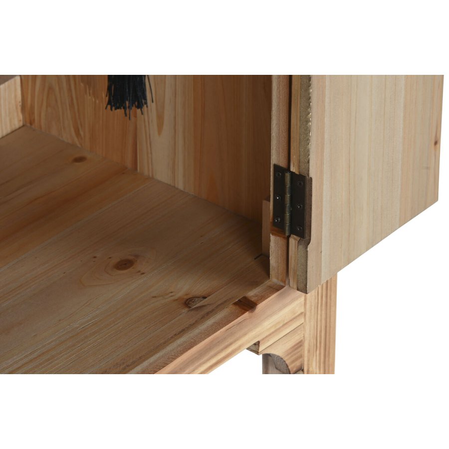 Natbord Home ESPRIT Sort Natur Gran Tr MDF 45 x 34 x 66 cm #25