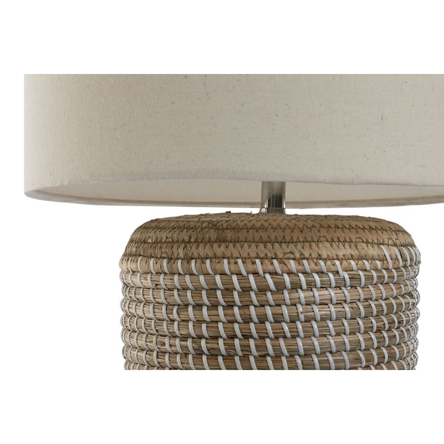 Bordlampe Home ESPRIT Hvid Brun 50 W 220 V 38 x 38 x 47 cm #2