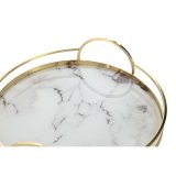 Bakkest Home ESPRIT Hvid Gylden Moderne 30 x 30 x 6 cm (2 enheder) #4