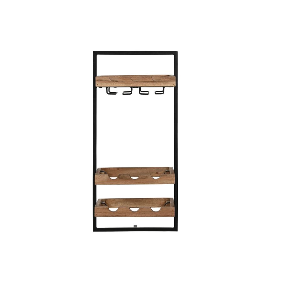 Flaskereol Home ESPRIT Sort Natur 35 x 25 x 75 cm #4
