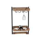 Flaskereol Home ESPRIT Sort Natur 35 x 25 x 75 cm #16