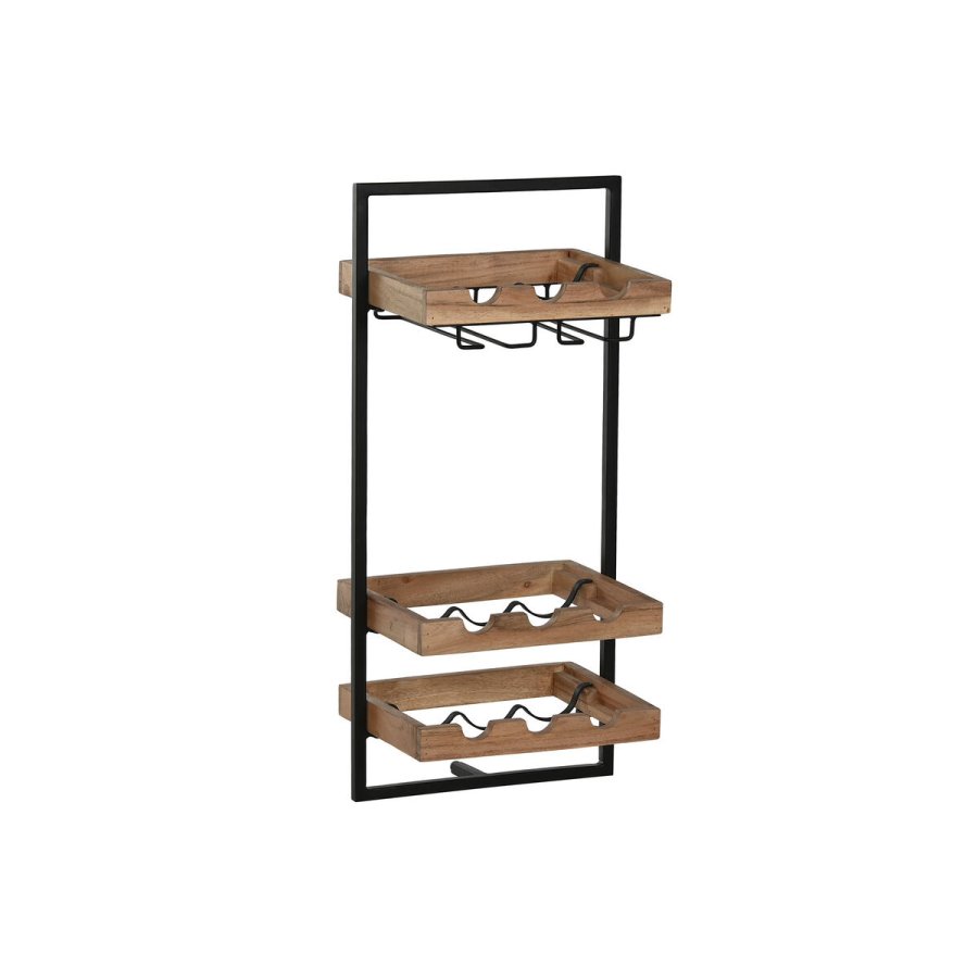 Flaskereol Home ESPRIT Sort Natur 35 x 25 x 75 cm #1