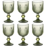 St med glas Home ESPRIT Grn Krystal 8 x 8 x 14,5 cm (6 enheder) #1