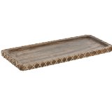 Borddekoration Home ESPRIT Natur Mangotr 33 x 13 x 1,25 cm #1