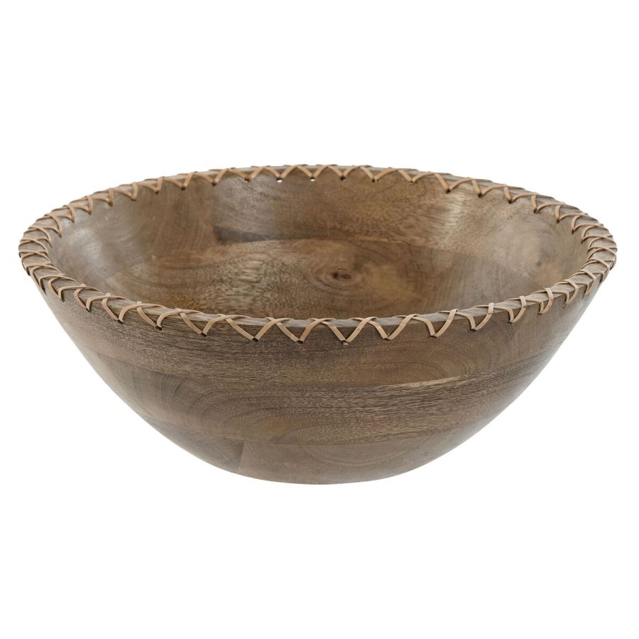 Salatskl Home ESPRIT Natur Spanskrr Mangotr 30 x 30 x 12 cm #1