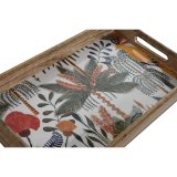 Snack bakke Home ESPRIT Gr�n Orange Tropisk Afkl�dt 43,5 x 27 x 5,5 cm (2 enheder) #2