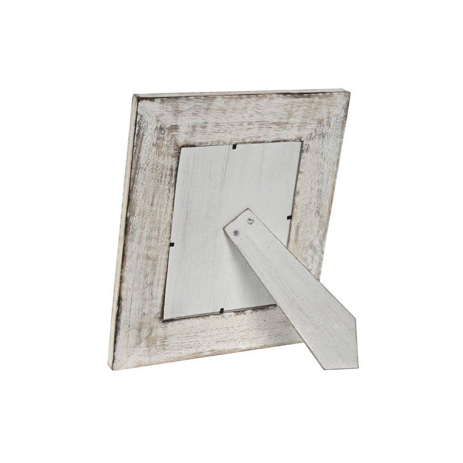 Fotoramme Home ESPRIT Hvid Natur Krystal Mangotr Blomst Indianer mand 26,5 x 2 x 31,5 cm #9