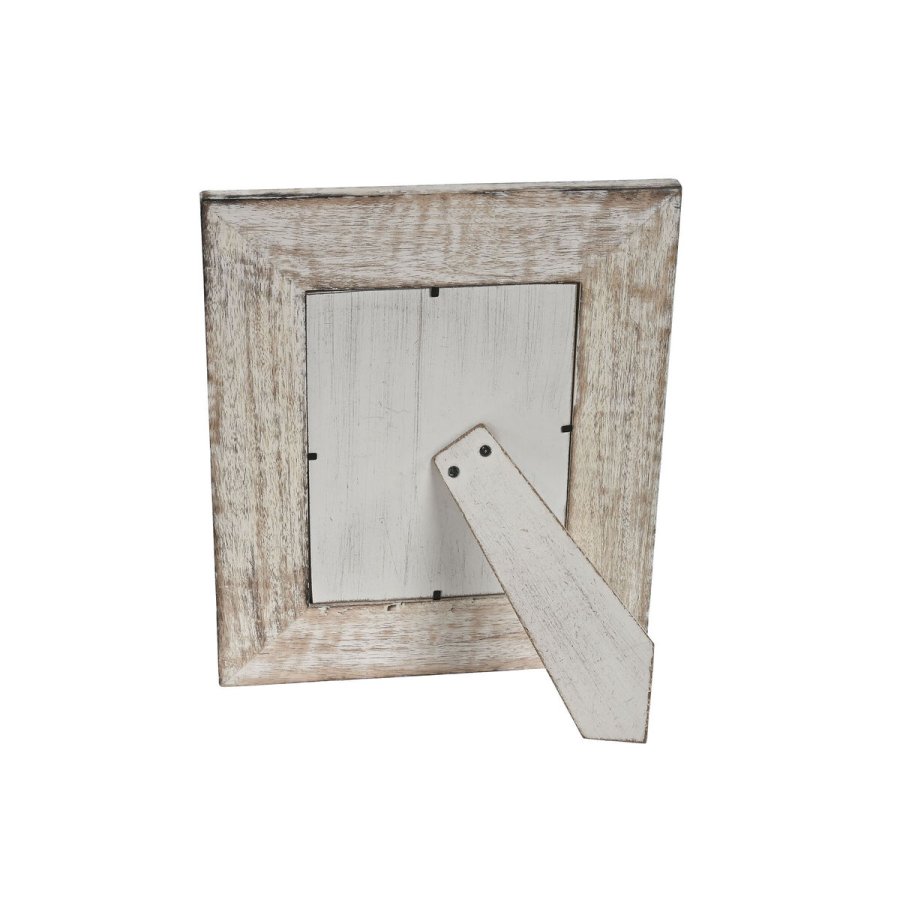 Fotoramme Home ESPRIT Hvid Natur Krystal Mangotr Indianer mand 26,5 x 2 x 31,5 cm #9