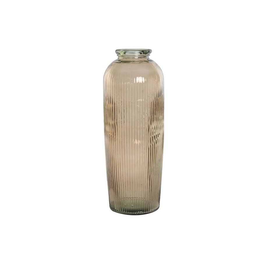 Vase Home ESPRIT Taupe Genbrugsglas 30 x 30 x 72 cm #1